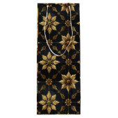 The Elegant Christmas - Flower Geschenktüte Für Weinflaschen (Rückseite)