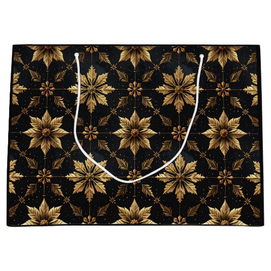 The Elegant Christmas - Flower Große Geschenktüte (Vorderseite)