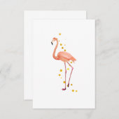 The elegant flamingo einladung (Vorne/Hinten)