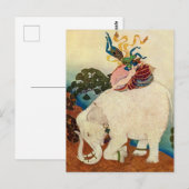"The Elephant Pearl" von Edmund Dulac Postkarte (Vorne/Hinten)