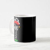 The Elf Moo Cow Funny Christmas Elf Family Matchin Kaffeetasse (Vorderseite Links)