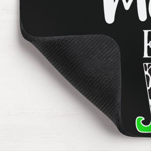 The Elf Moo Cow Funny Christmas Elf Family Matchin Mousepad (Ecke)