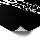 The Elf Moo Cow Funny Christmas Elf Family Matchin Poster (Ecke)