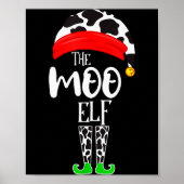 The Elf Moo Cow Funny Christmas Elf Family Matchin Poster (Vorne)