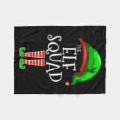 The Elf Squad Family Matching Group Christmas  Fleecedecke (Vorderseite (Horizontal))