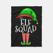 The Elf Squad Family Matching Group Christmas  Fleecedecke (Vorderseite)