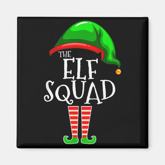 The Elf Squad Family Matching Group Christmas  Magnet (Vorne)