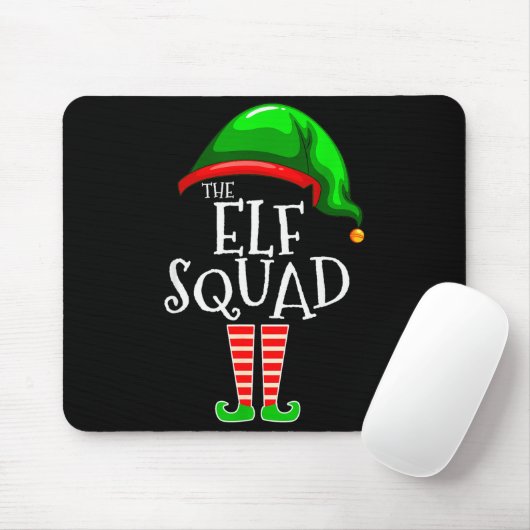 The Elf Squad Family Matching Group Christmas  Mousepad (Mit Mouse)