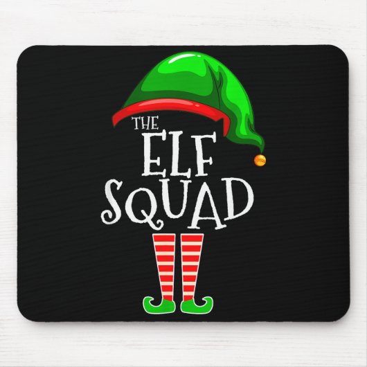 The Elf Squad Family Matching Group Christmas Mousepad (Vorne)