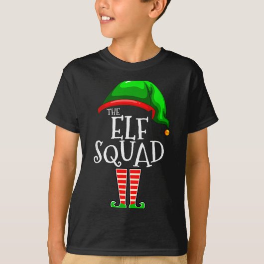 The Elf Squad Family Matching Group Christmas  T-Shirt (Vorderseite)
