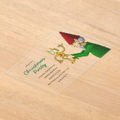 The Elf's Christmas Party Invitation Acryleinladungen (Ablage )