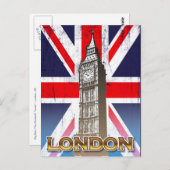 The Elizabeth Tower (Big Ben) - London, Großbritan Postkarte (Vorne/Hinten)