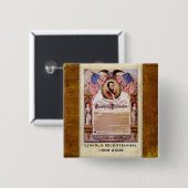 The Emancipation-Proklamations-datierter Knopf Button (Vorne & Hinten)