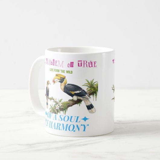 The emblem of true love from the wild kaffeetasse (Vorderseite Links)