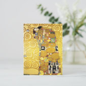 The Embrace (Fulfillment) von Gustav Klimt (1905) Postkarte (Stehend Vorderseite)