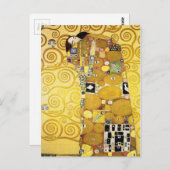 The Embrace (Fulfillment) von Gustav Klimt (1905) Postkarte (Vorne/Hinten)