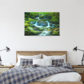 The Emerald Flow of the Irish Brook Leinwanddruck (Insitu (Schlafzimmer))