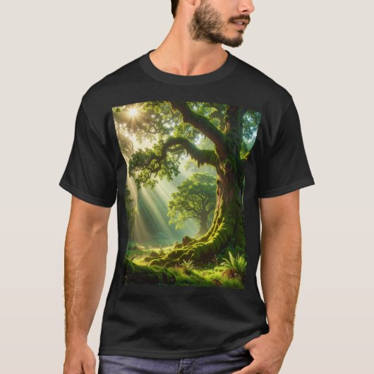 The Emerald Grove: Ancient Light T-Shirt (Vorderseite)