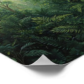 The Emerald Sanctuary: Golden Noon Filtering Throu Poster (Ecke)