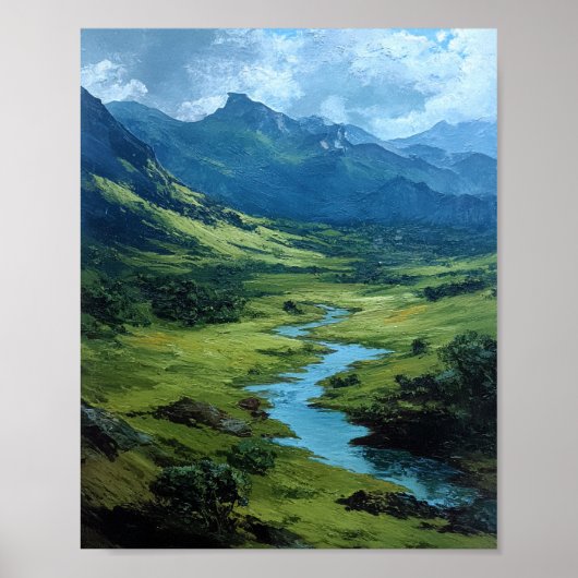 The Emerald Vein: A Sun-Drenched Passage Poster (Vorne)