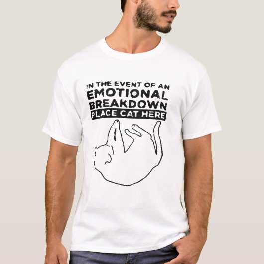 The Emotional Breakdown Cat Tee (Vorderseite)