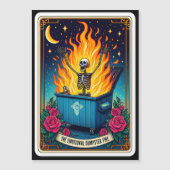 "The Emotional Dumpster Fire" Tarot Card Magnet (Vorderseite)