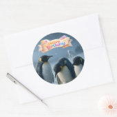 The emperor penguin round sticker (Umschlag)
