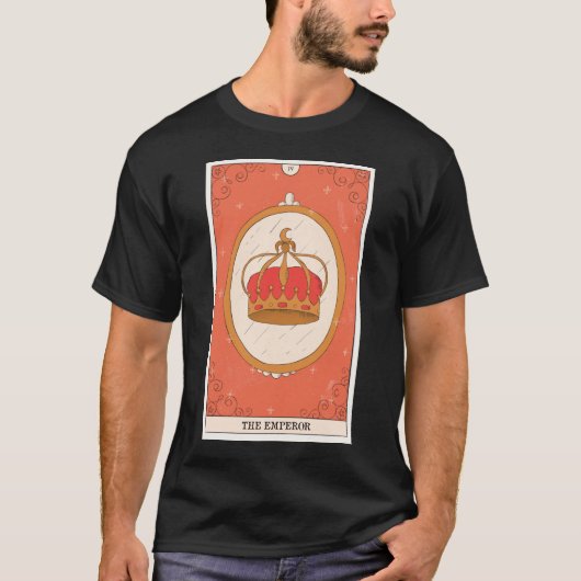 The Emperor tarot card modern Major Arcana design T-Shirt (Vorderseite)
