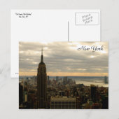 The Empire State (Farbe) Postkarte (Vorne/Hinten)