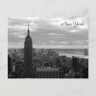 The Empire State (Schwarz & Weiß) Postkarte