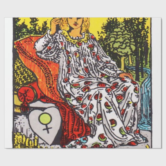 The Empress Tarot Card Geschenkpapier (Flach)