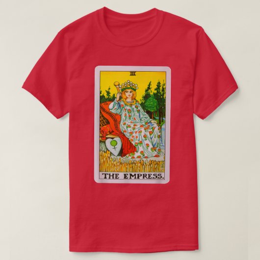 The Empress Tarot Card Graphic Tee (Design vorne)