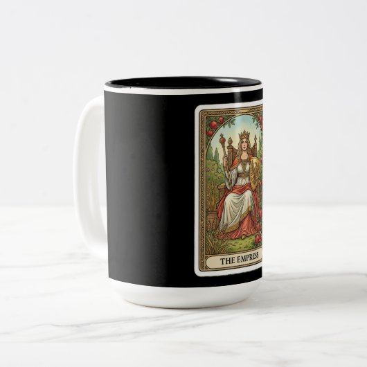 The Empress Tarot Zweifarbige Tasse (Vorderseite Links)