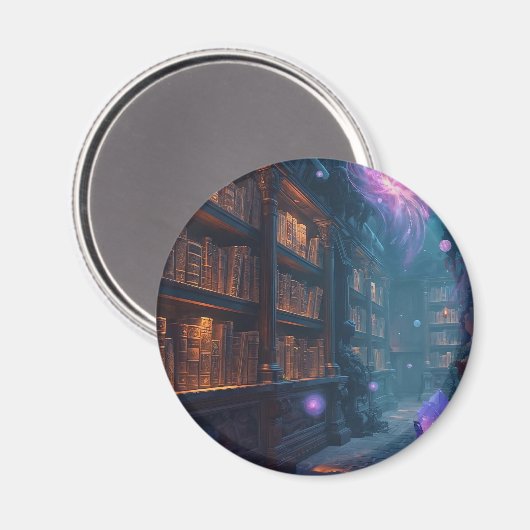 The Enchanted Library Magnet (Vorderseite/Rückseite)