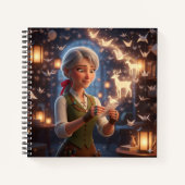 The Enchanted Paper Sculptor Notebook Notizblock (Vorderseite)