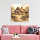 The Enchanted Storybook Cottage Leinwanddruck (Insitu (Wohnzimmer))