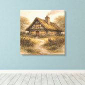 The Enchanted Storybook Cottage Leinwanddruck (Insitu (Holzboden))