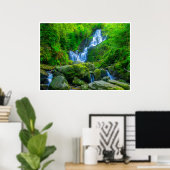 The Enchanting Cascade of Torc Waterfall Poster (Heimbüro)