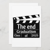 The End Abschluss 2025 Cinema Graduate Einladung (Vorne/Hinten)