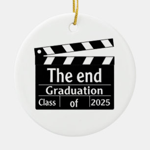 The End Abschluss 2025 Cinema Graduate Keramik Ornament