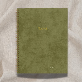 The End | Custom Storyteller Green Journal Notizblock