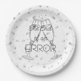 The End of an Error Champagne Divorce Party Pappteller
