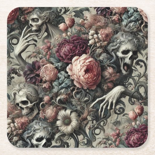 The End of Slumber – Gothic Victorian Rechteckiger Pappuntersetzer (Vorderseite)