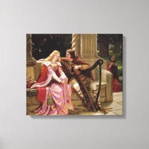 The End of the Song von Edmund Leighton, c. 1902 Leinwanddruck