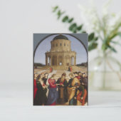 The Engagement of the Virgin Mary by Raphael      Postkarte (Stehend Vorderseite)