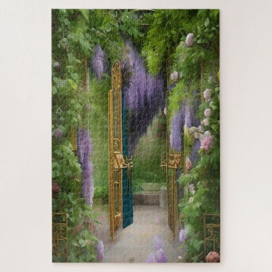 The English Garden Gate - Wisteria Puzzle (Vertikal)