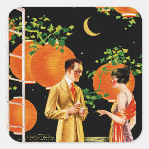 The English Woolen Mills Company Quadratischer Aufkleber