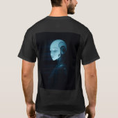 The Enigma of the Android: A Cyberpunk Vision T-Shirt (Rückseite)