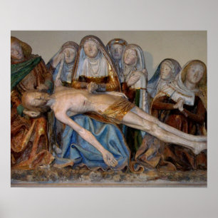 The Entombment, 1490 (painted stone) (detail) 2 Poster