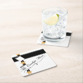 "The Envelope Bitte" Oscar Party Square Paper Coa Rechteckiger Pappuntersetzer (Vor Ort)